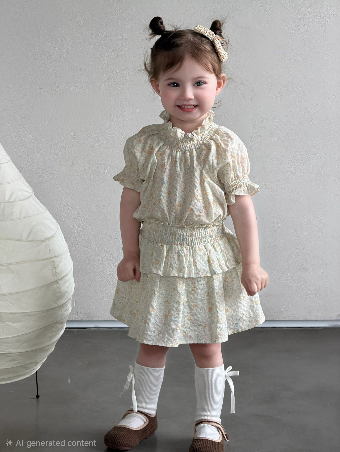 Meadow Floral Smocked Two-Piece Set