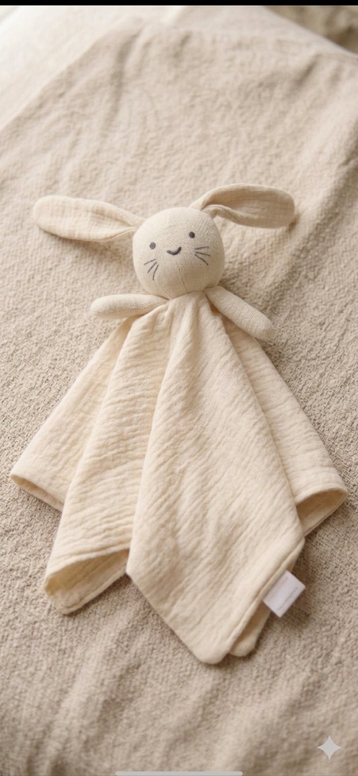 Cotton Muslin Bunny Lovey