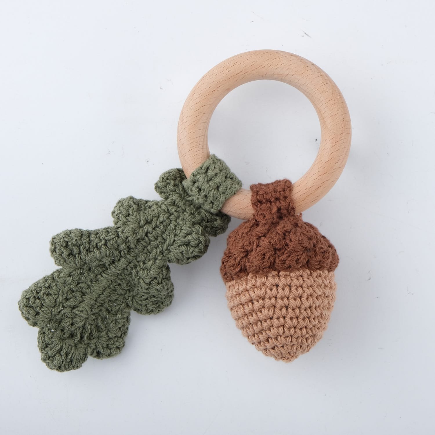 Acorn & Oak Teething Ring