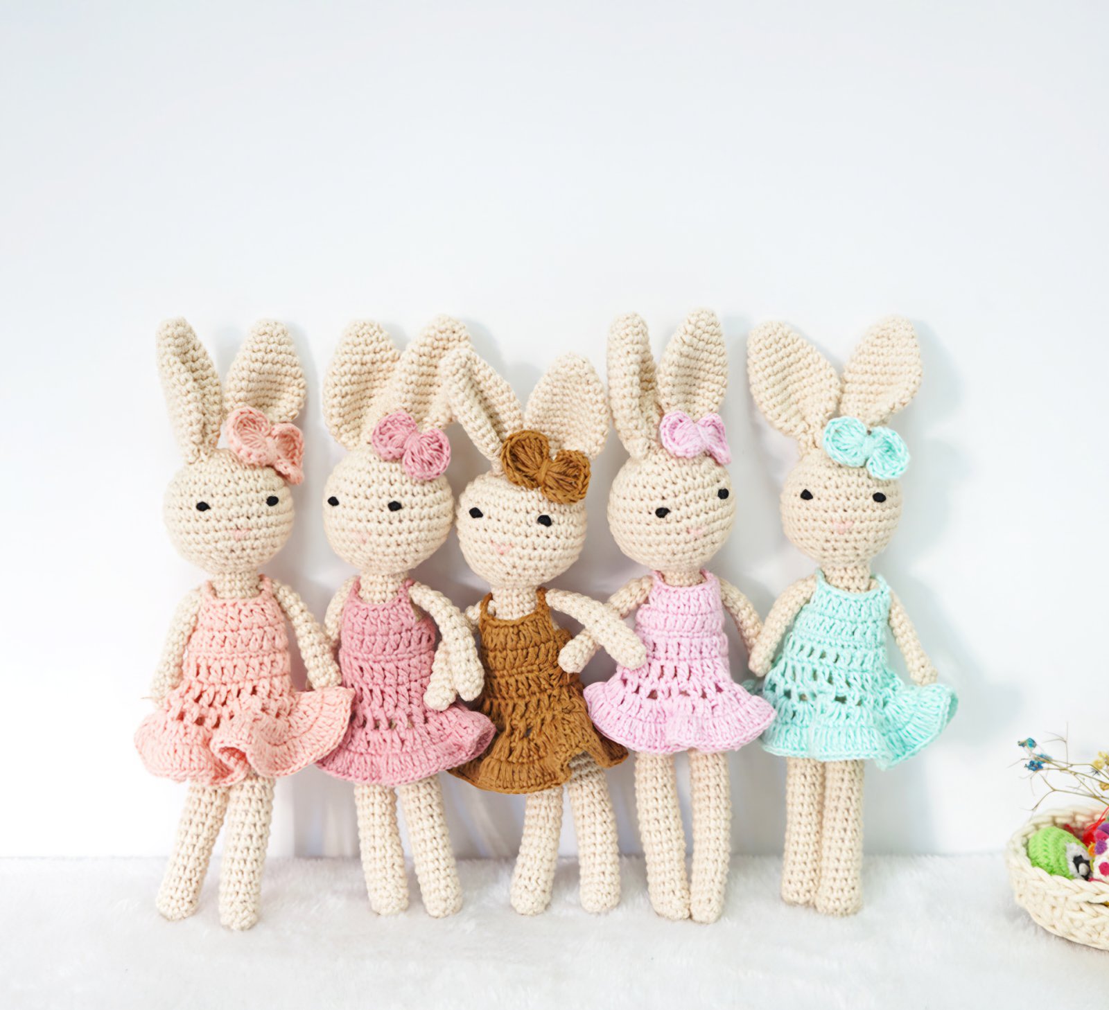 Crochet Little Bunny Girl Companion